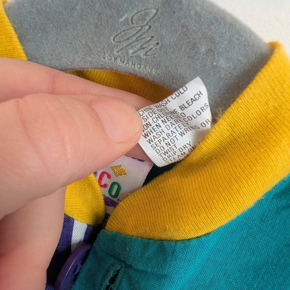 VINTAGE 70s 80s Circo Colorful Retro Striped Kids One Piece Romper Hip-hop 24 Mo - Picture 5 of 8